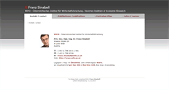 Desktop Screenshot of franz.sinabell.wifo.ac.at